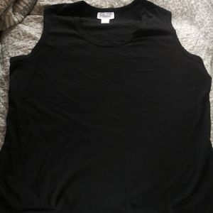 Solid Black Tank/Sleeveless Shirt